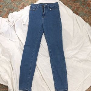 BDG super high rise twig ankle jeans